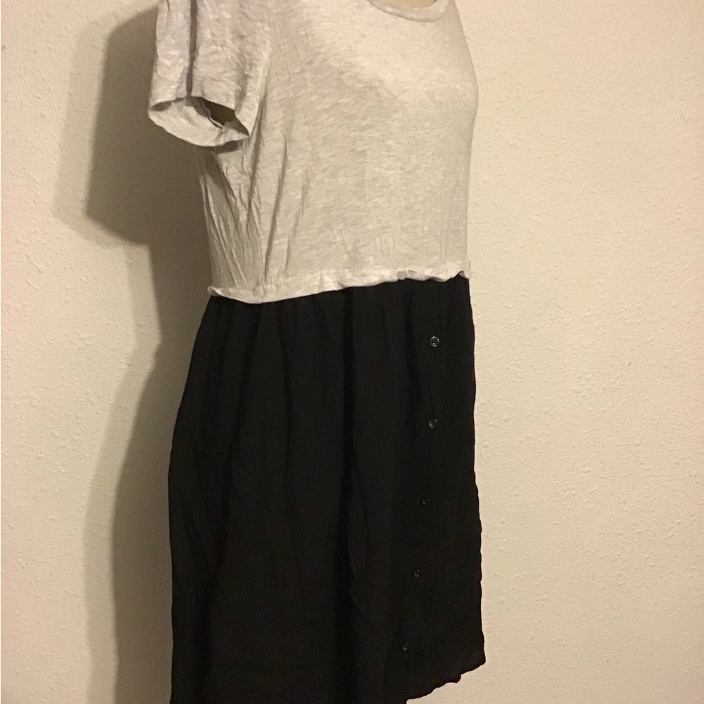 Cupio black/gray midi dress size large - Picture 5 of 6